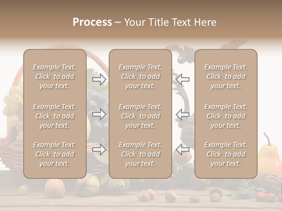 Basket Metal Jug Hazelnut PowerPoint Template