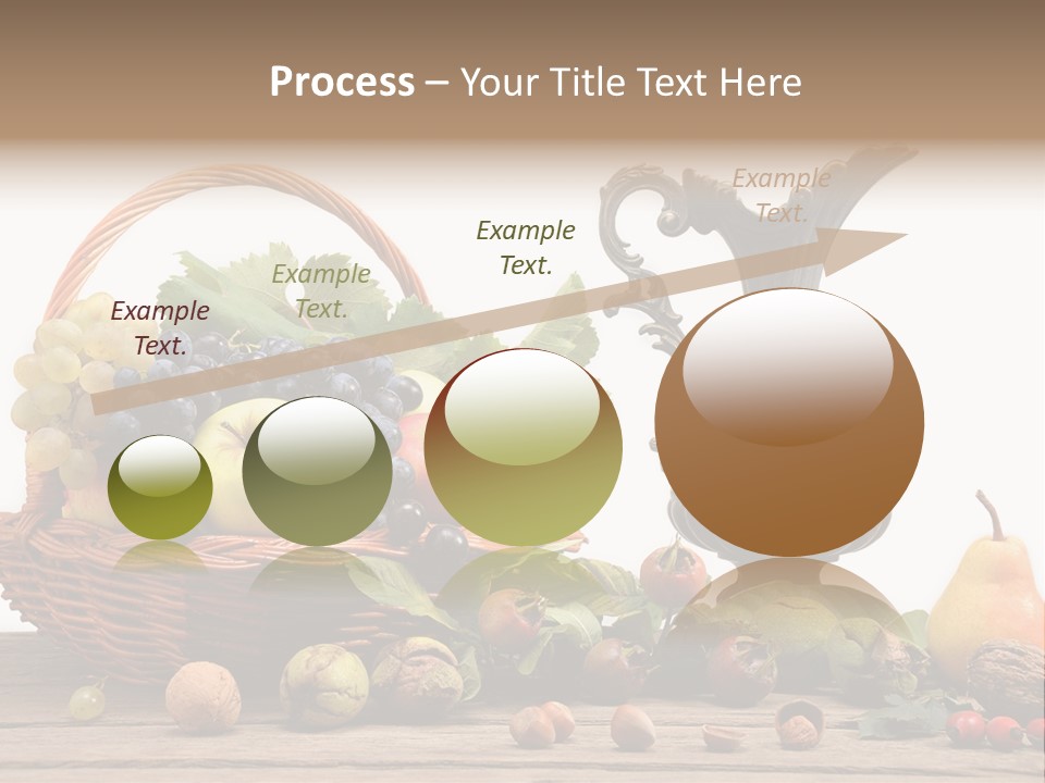 Basket Metal Jug Hazelnut PowerPoint Template