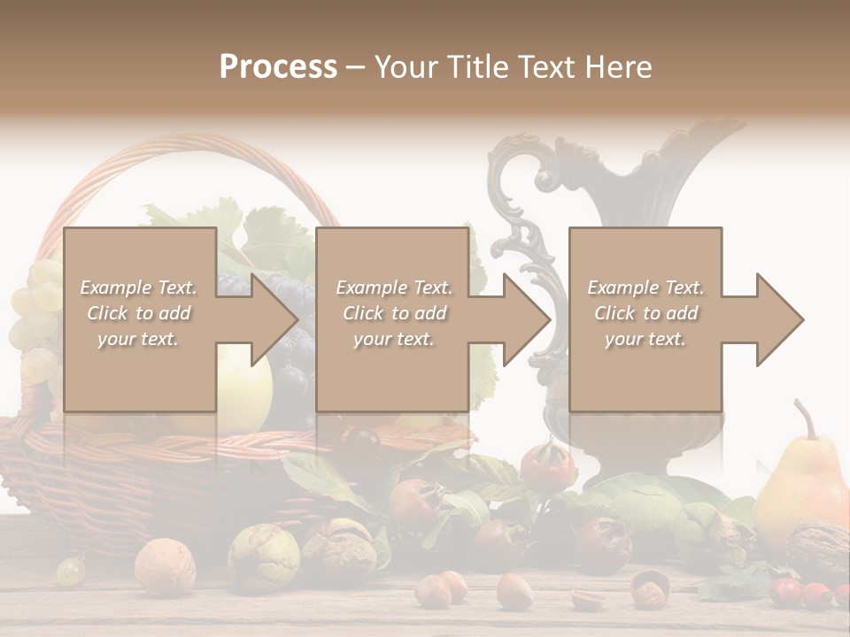 Basket Metal Jug Hazelnut PowerPoint Template