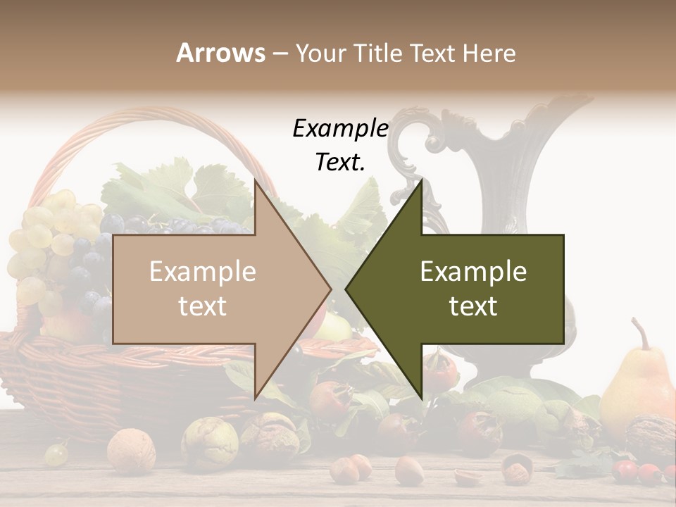 Basket Metal Jug Hazelnut PowerPoint Template