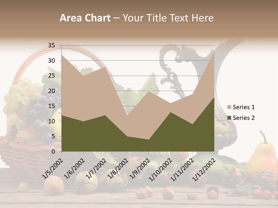 Basket Metal Jug Hazelnut PowerPoint Template