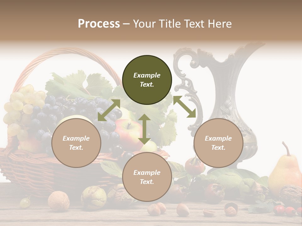 Basket Metal Jug Hazelnut PowerPoint Template