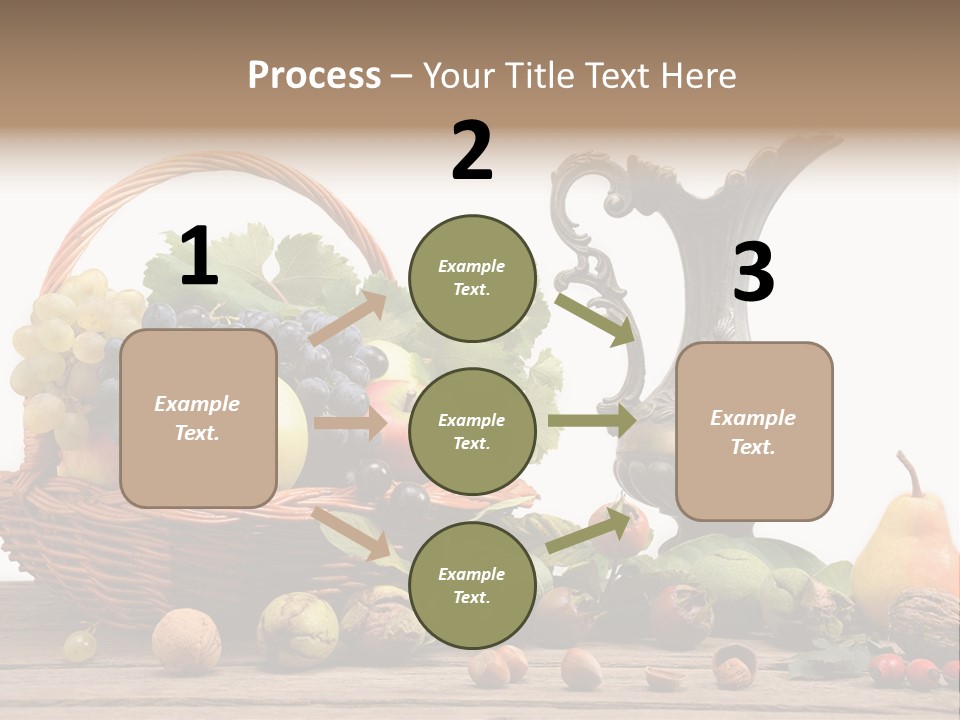 Basket Metal Jug Hazelnut PowerPoint Template