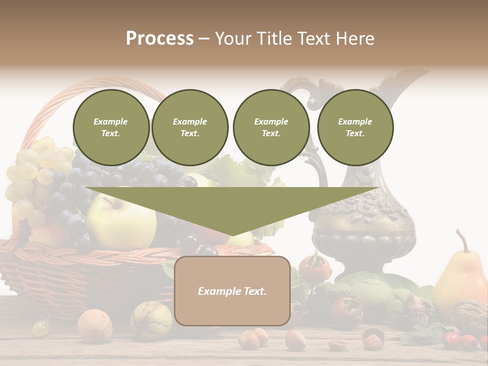 Basket Metal Jug Hazelnut PowerPoint Template