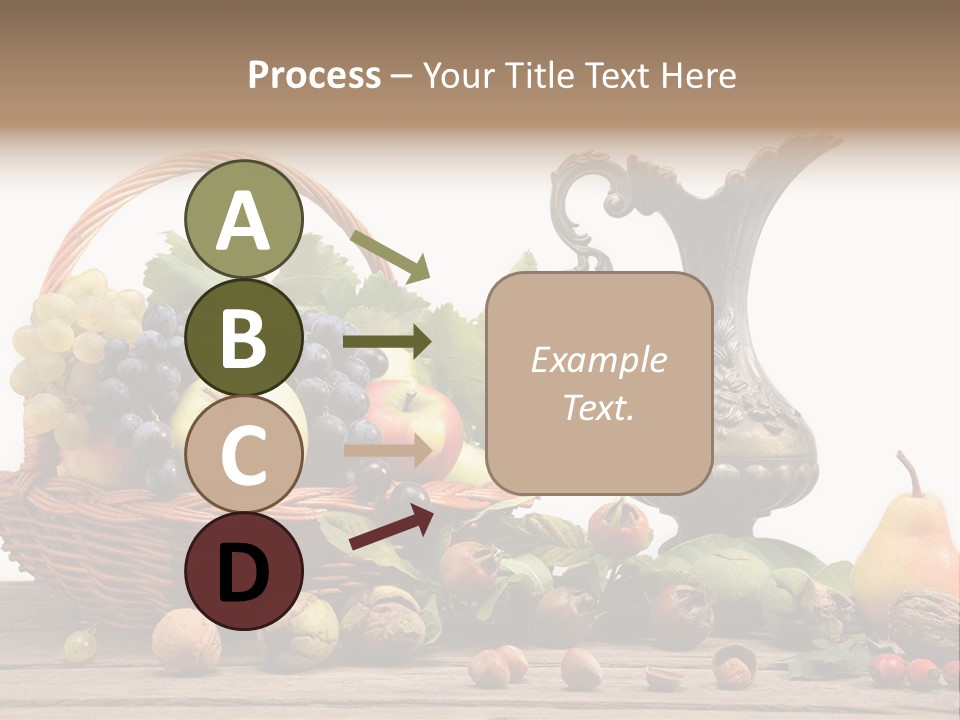 Basket Metal Jug Hazelnut PowerPoint Template