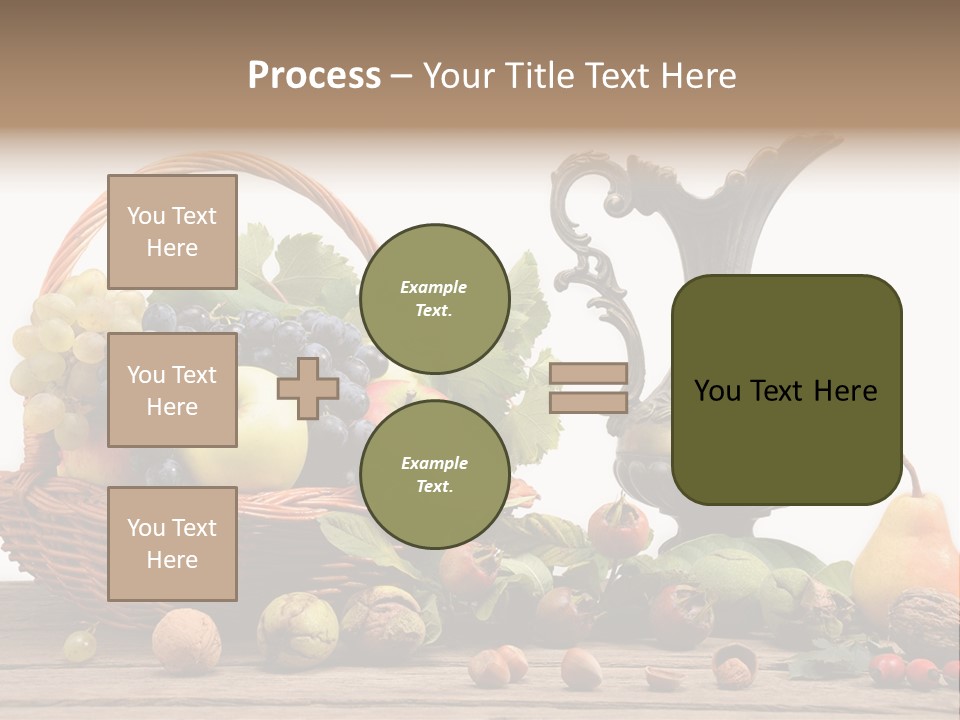 Basket Metal Jug Hazelnut PowerPoint Template