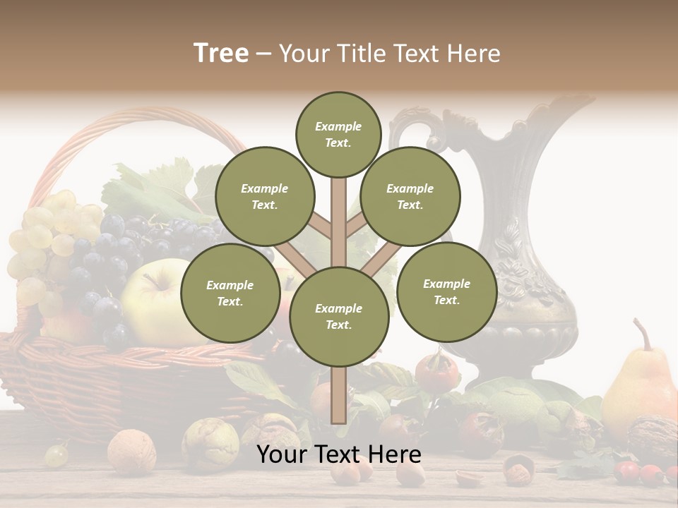 Basket Metal Jug Hazelnut PowerPoint Template