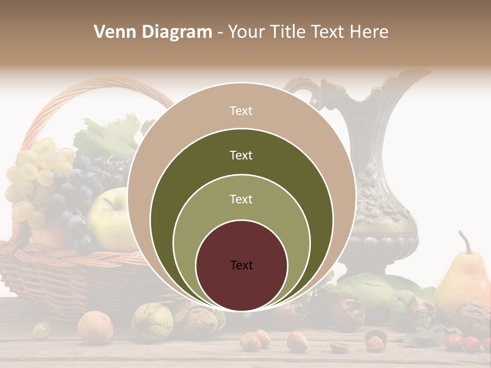 Basket Metal Jug Hazelnut PowerPoint Template