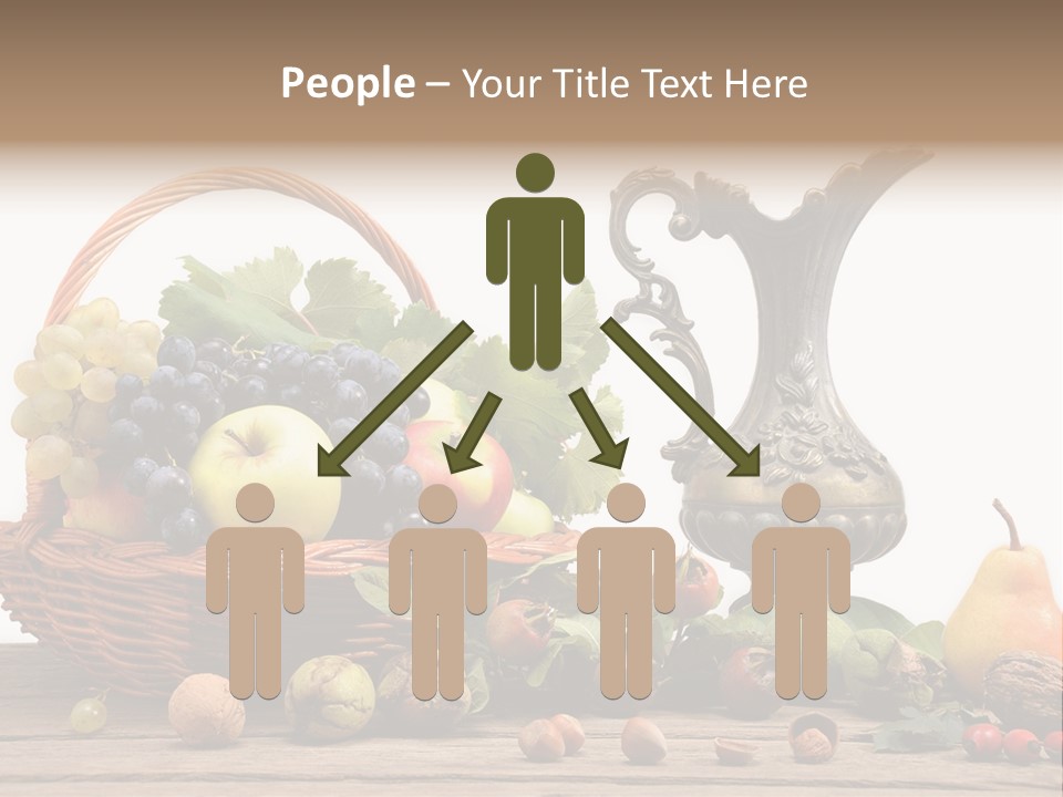 Basket Metal Jug Hazelnut PowerPoint Template