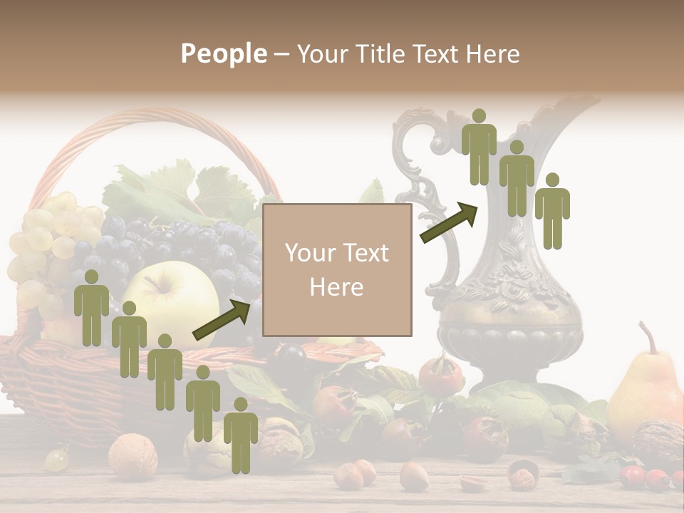 Basket Metal Jug Hazelnut PowerPoint Template