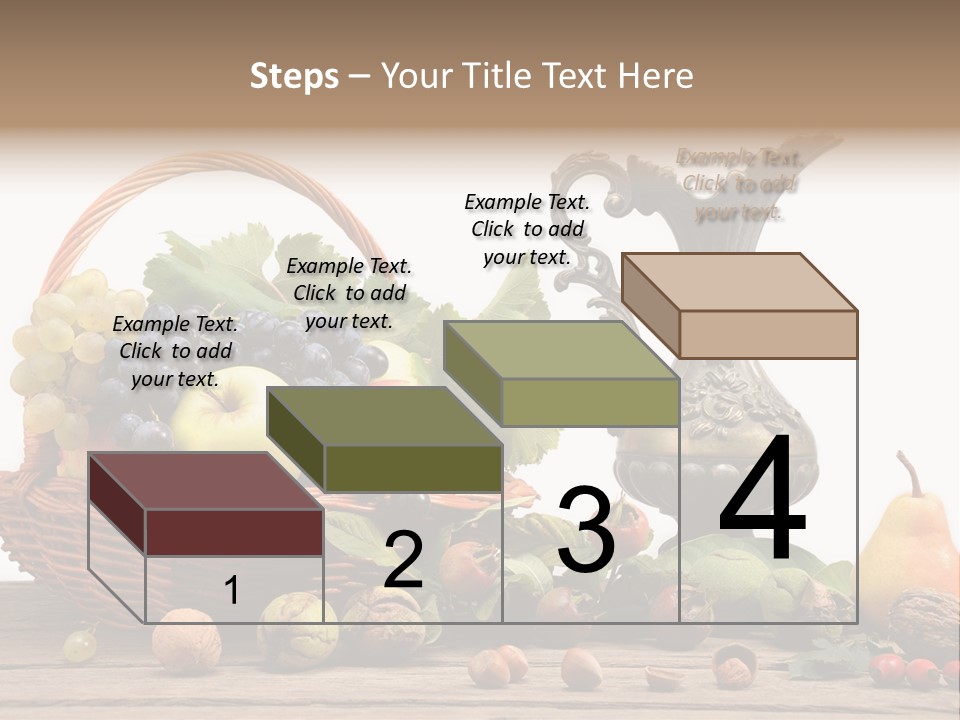 Basket Metal Jug Hazelnut PowerPoint Template