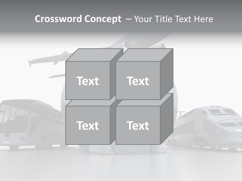 Luggage Baggage Plane PowerPoint Template