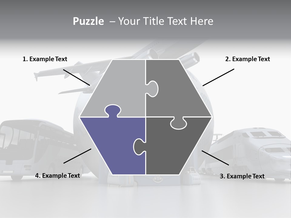 Luggage Baggage Plane PowerPoint Template