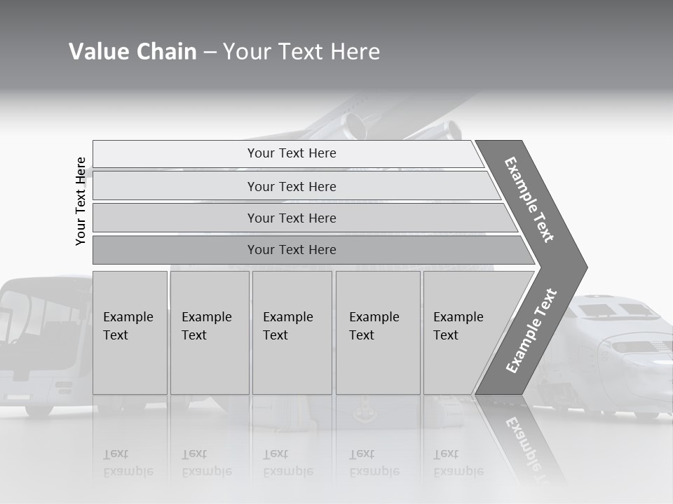 Luggage Baggage Plane PowerPoint Template
