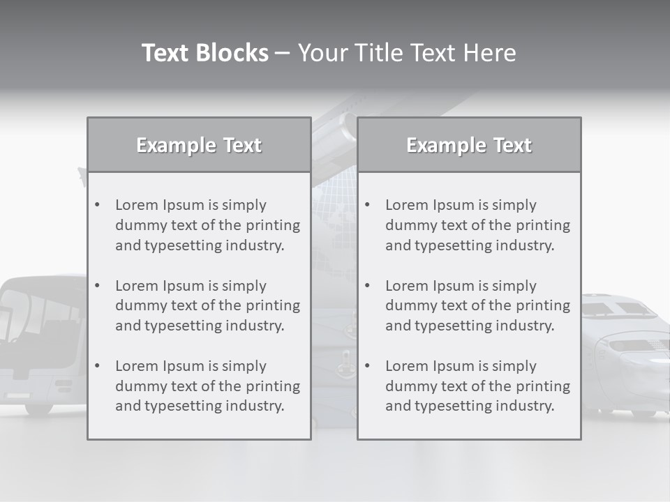 Luggage Baggage Plane PowerPoint Template
