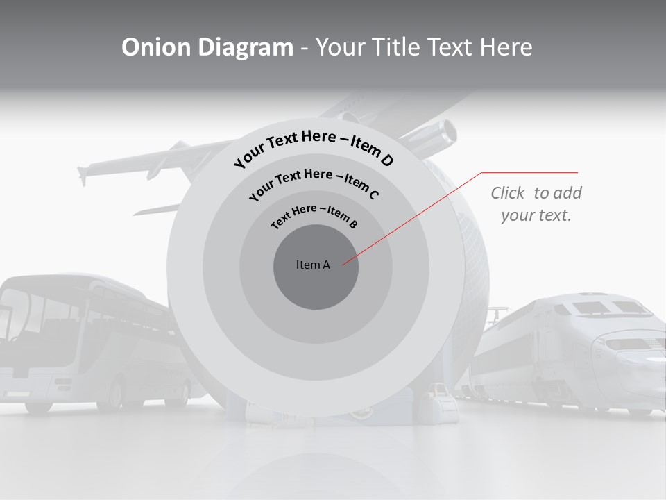 Luggage Baggage Plane PowerPoint Template