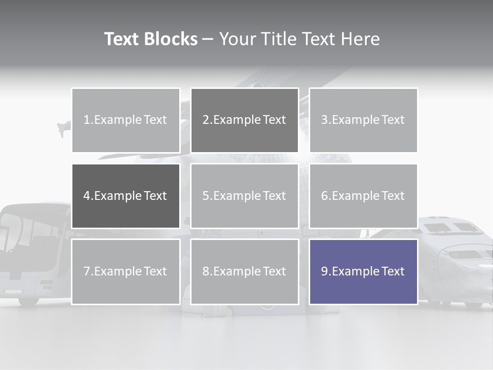 Luggage Baggage Plane PowerPoint Template