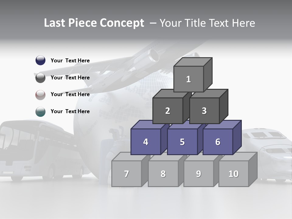 Luggage Baggage Plane PowerPoint Template