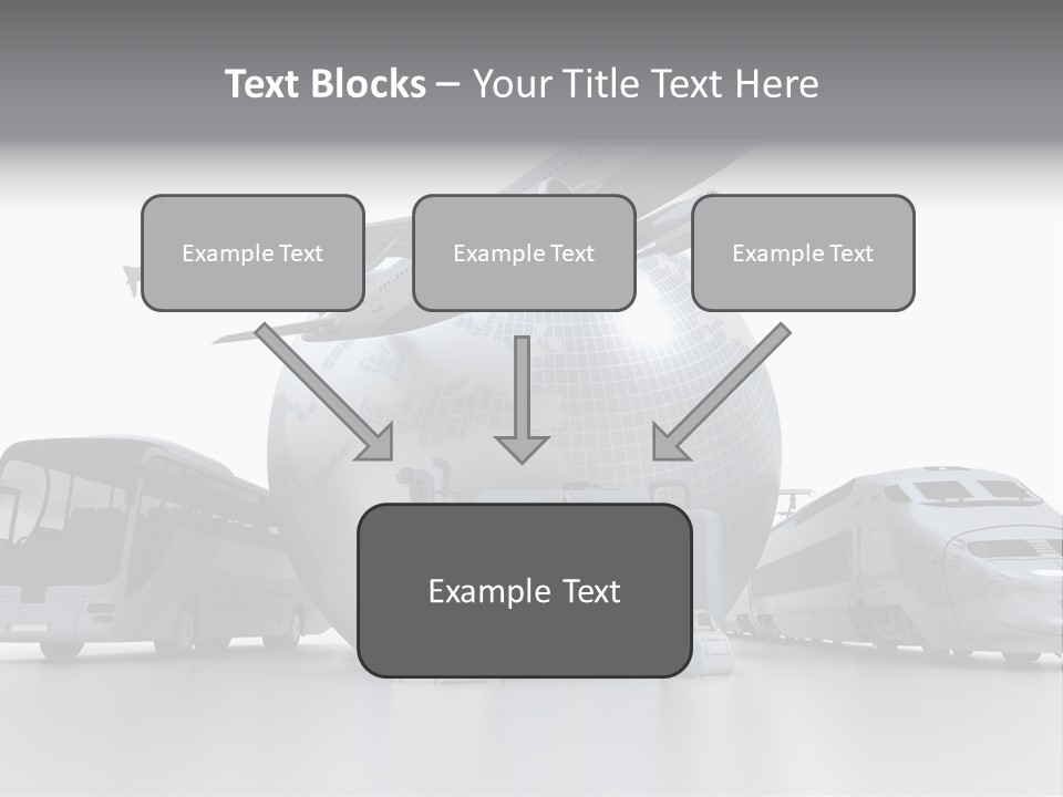 Luggage Baggage Plane PowerPoint Template