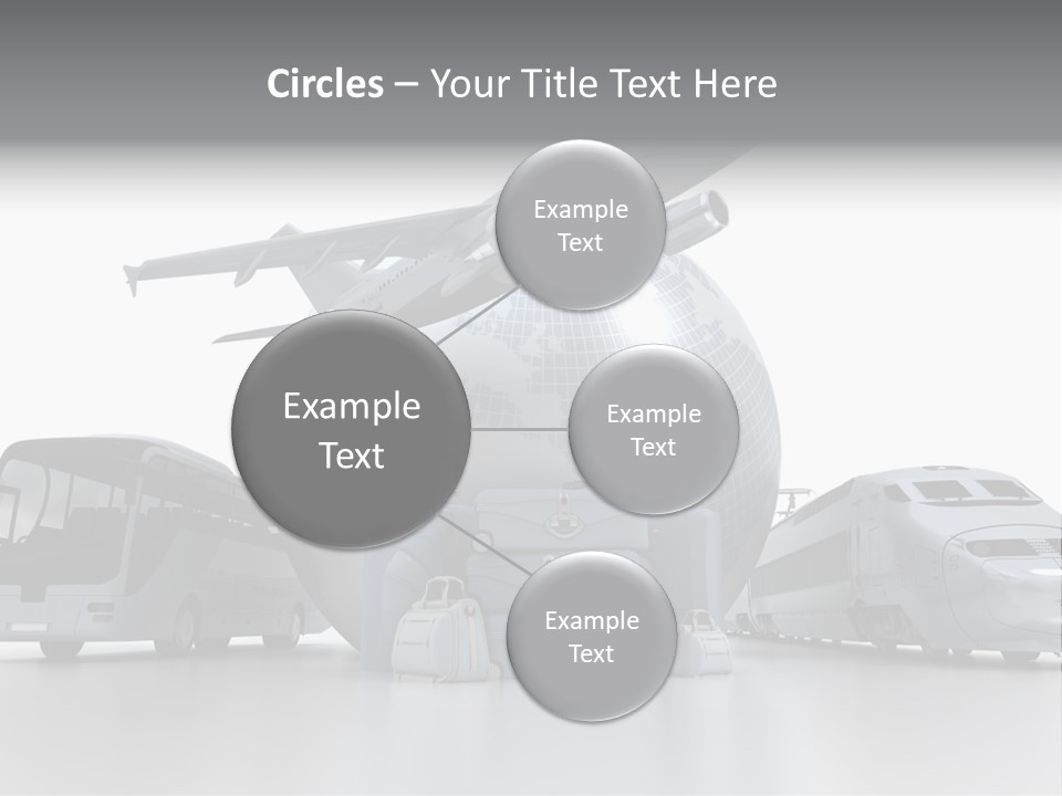 Luggage Baggage Plane PowerPoint Template