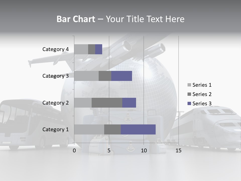 Luggage Baggage Plane PowerPoint Template