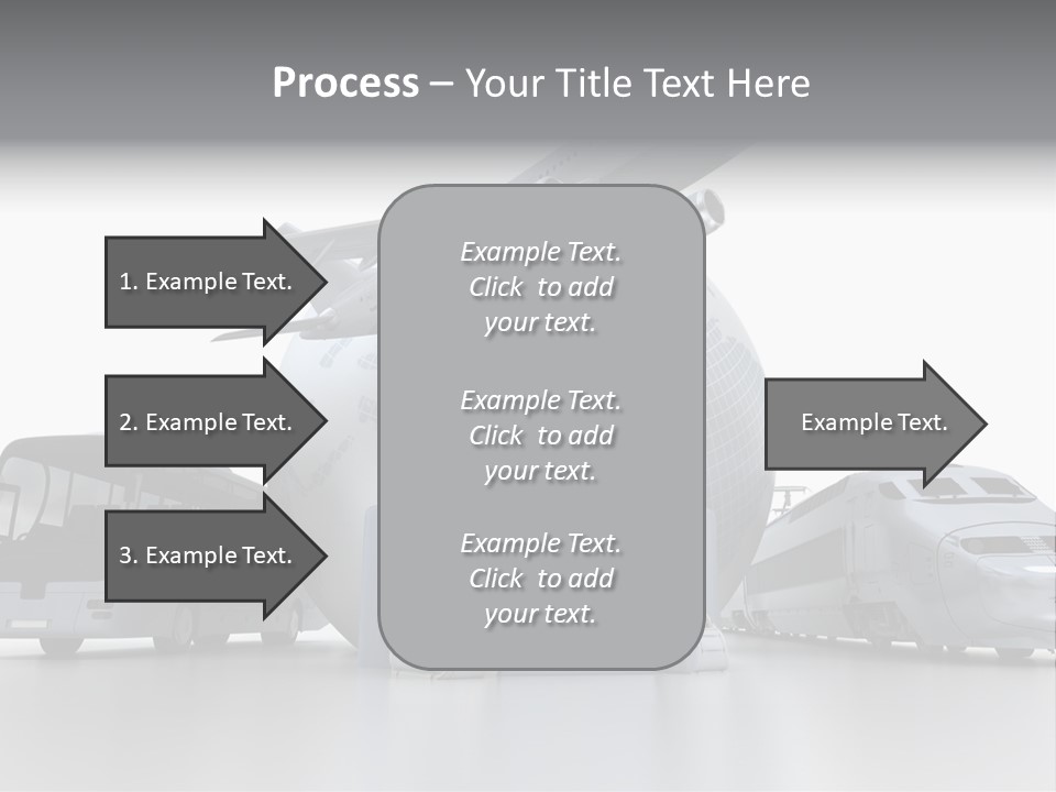 Luggage Baggage Plane PowerPoint Template