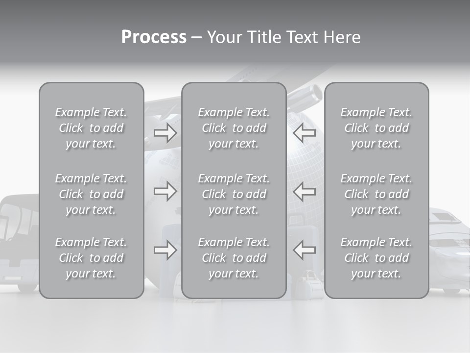 Luggage Baggage Plane PowerPoint Template