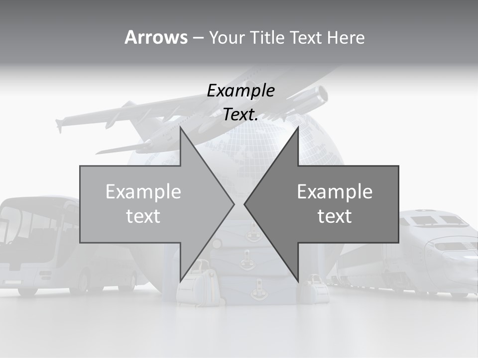 Luggage Baggage Plane PowerPoint Template