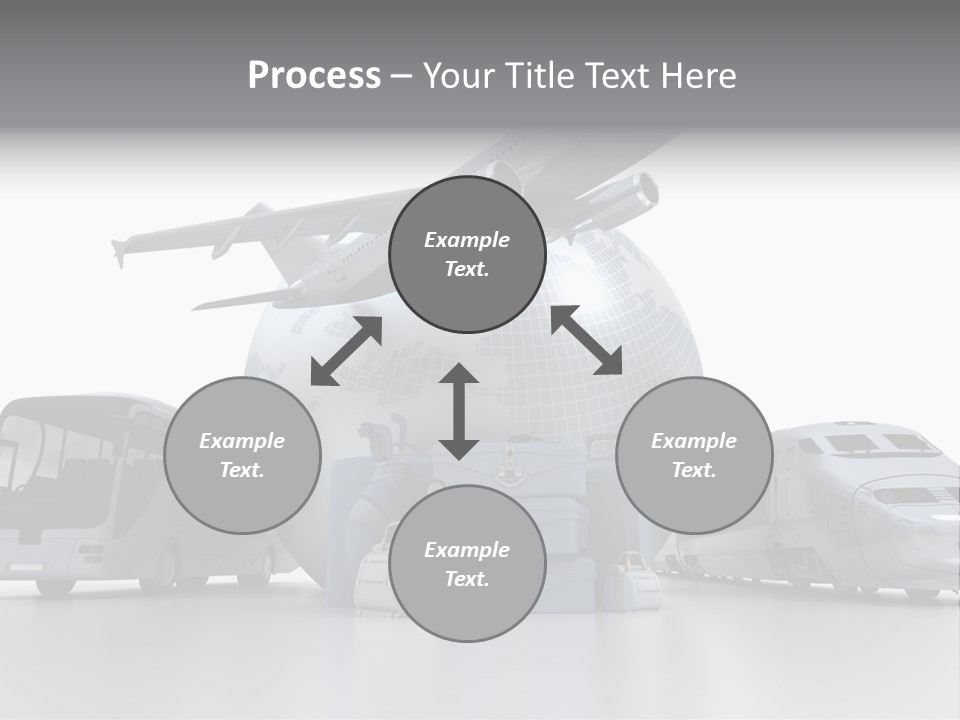 Luggage Baggage Plane PowerPoint Template