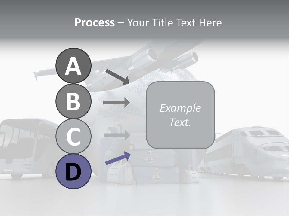Luggage Baggage Plane PowerPoint Template