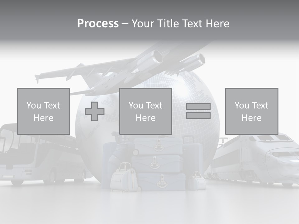 Luggage Baggage Plane PowerPoint Template