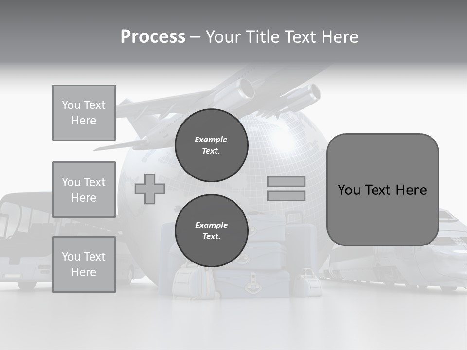 Luggage Baggage Plane PowerPoint Template