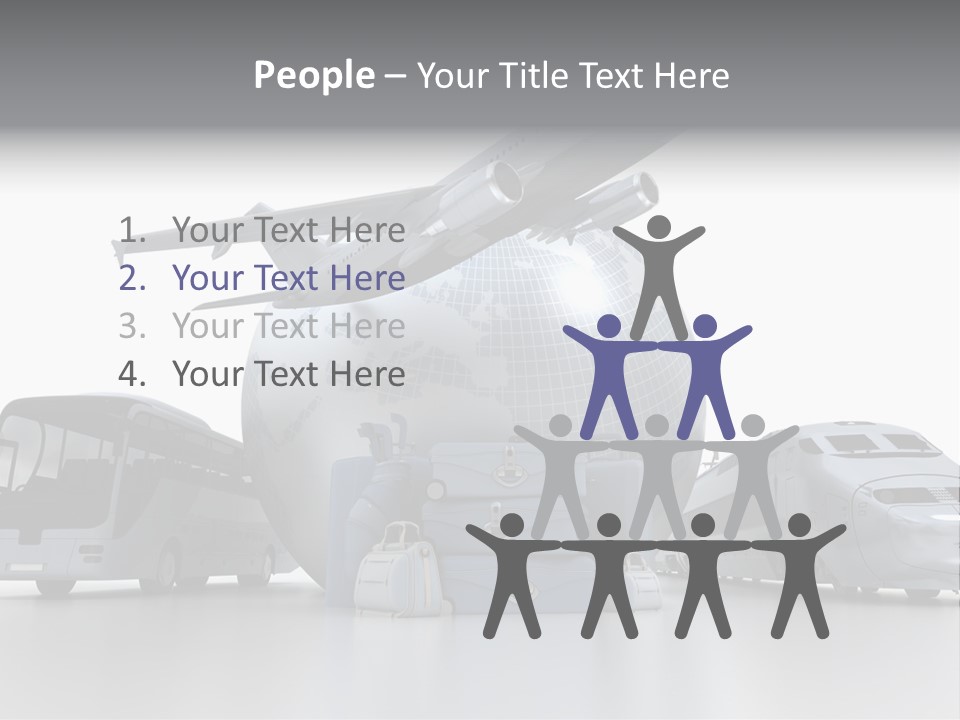 Luggage Baggage Plane PowerPoint Template