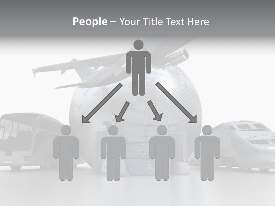 Luggage Baggage Plane PowerPoint Template