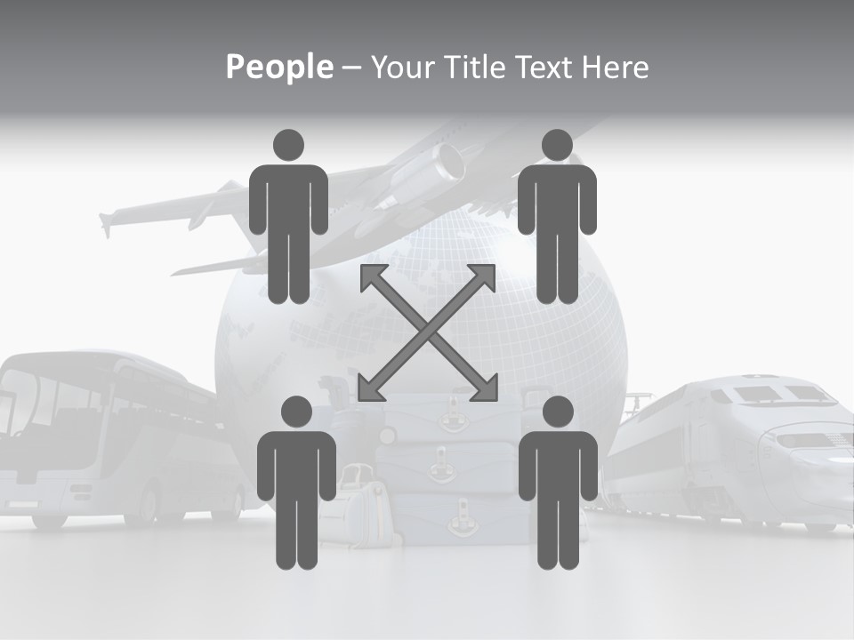 Luggage Baggage Plane PowerPoint Template