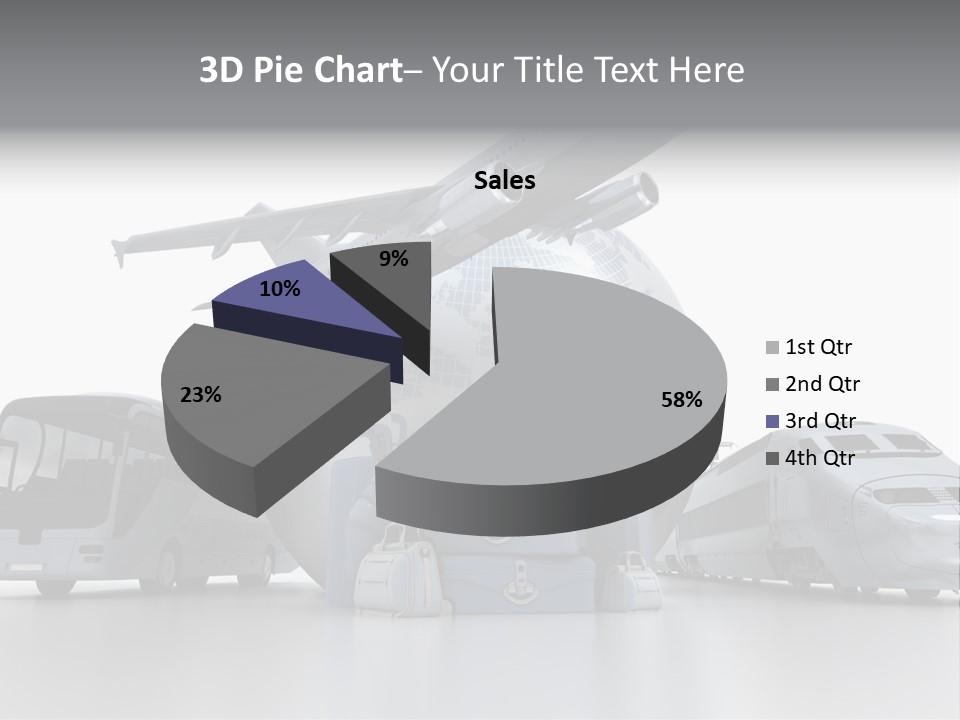 Luggage Baggage Plane PowerPoint Template