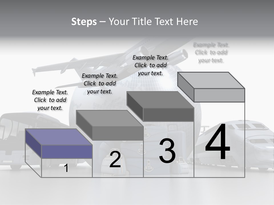Luggage Baggage Plane PowerPoint Template