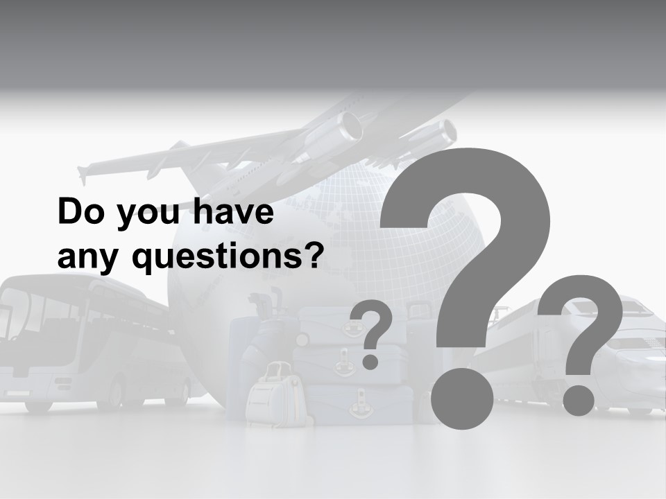 Luggage Baggage Plane PowerPoint Template