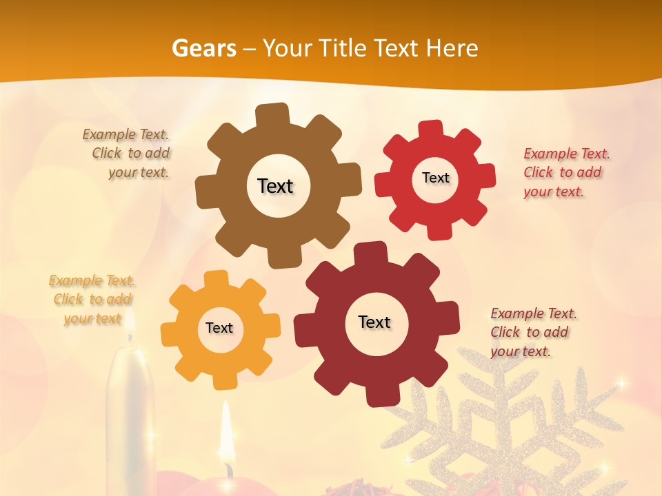 Golden Celebration Greeting PowerPoint Template