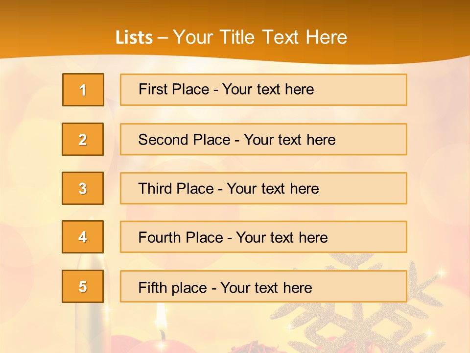 Golden Celebration Greeting PowerPoint Template