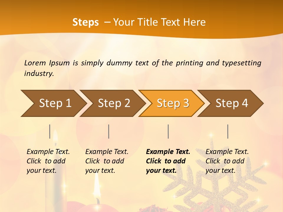 Golden Celebration Greeting PowerPoint Template