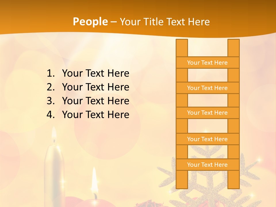Golden Celebration Greeting PowerPoint Template