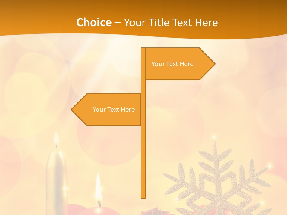 Golden Celebration Greeting PowerPoint Template