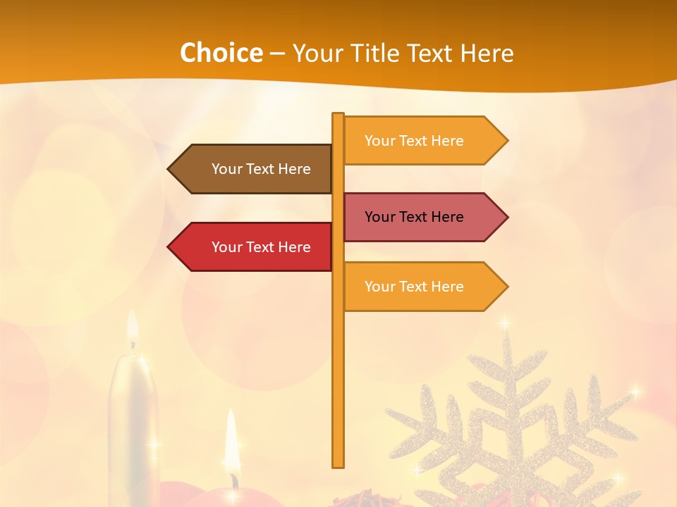 Golden Celebration Greeting PowerPoint Template