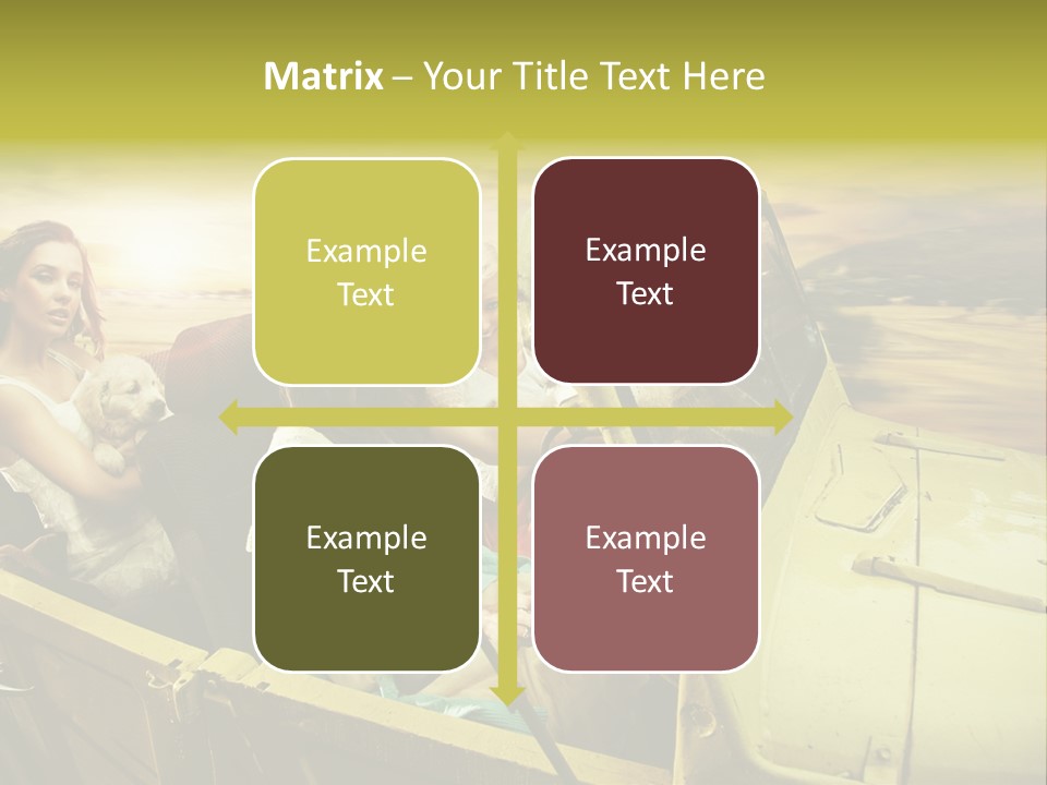 Girl Cheerful Lifestyles PowerPoint Template