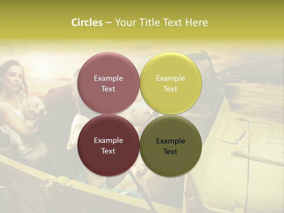 Girl Cheerful Lifestyles PowerPoint Template