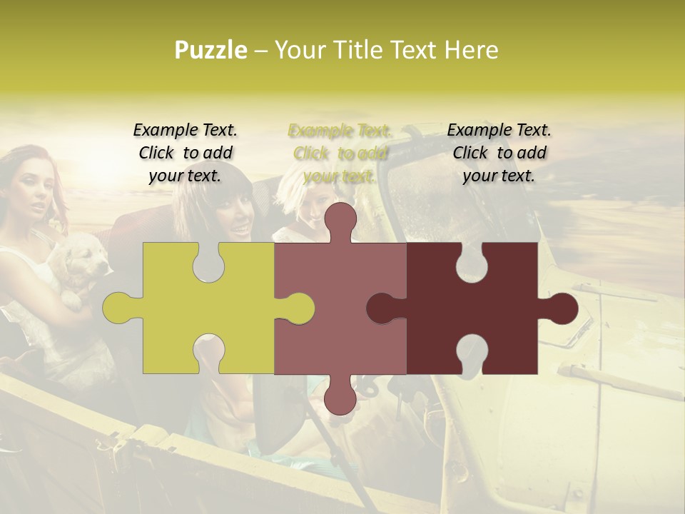 Girl Cheerful Lifestyles PowerPoint Template