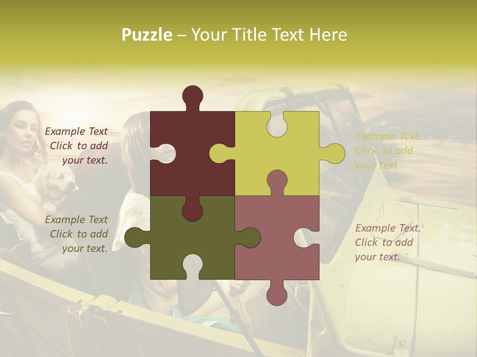 Girl Cheerful Lifestyles PowerPoint Template