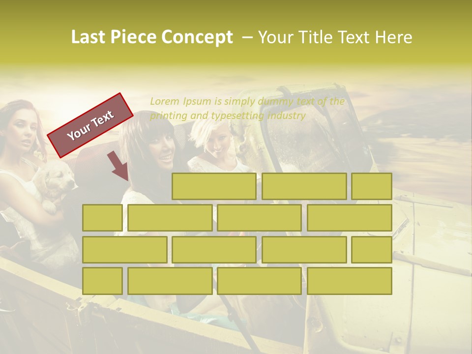 Girl Cheerful Lifestyles PowerPoint Template