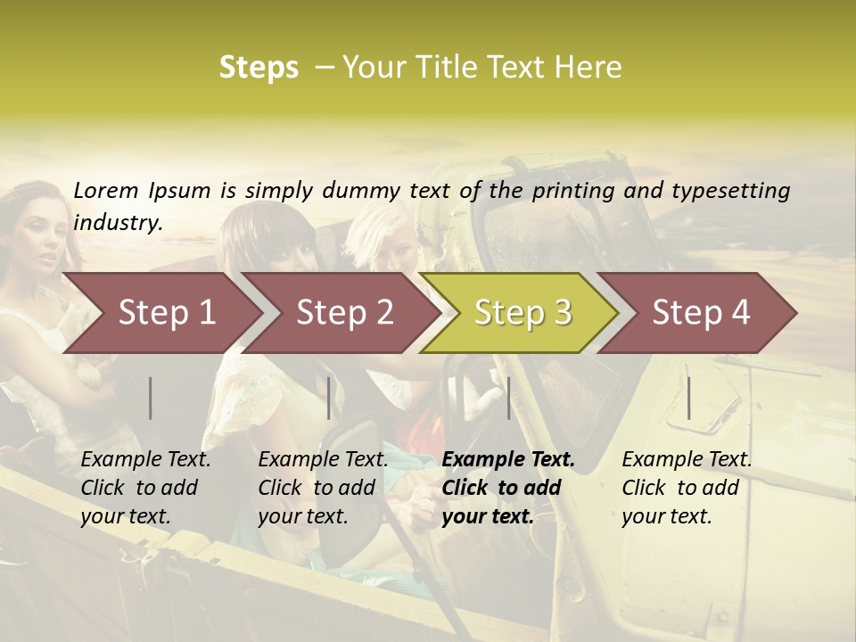 Girl Cheerful Lifestyles PowerPoint Template